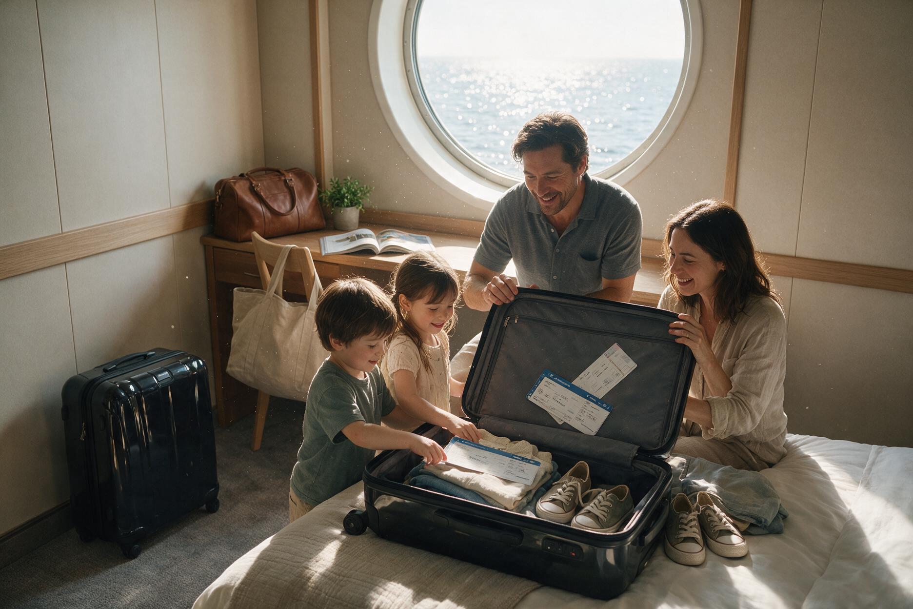 Disney Adventure oceanview stateroom interior with porthole