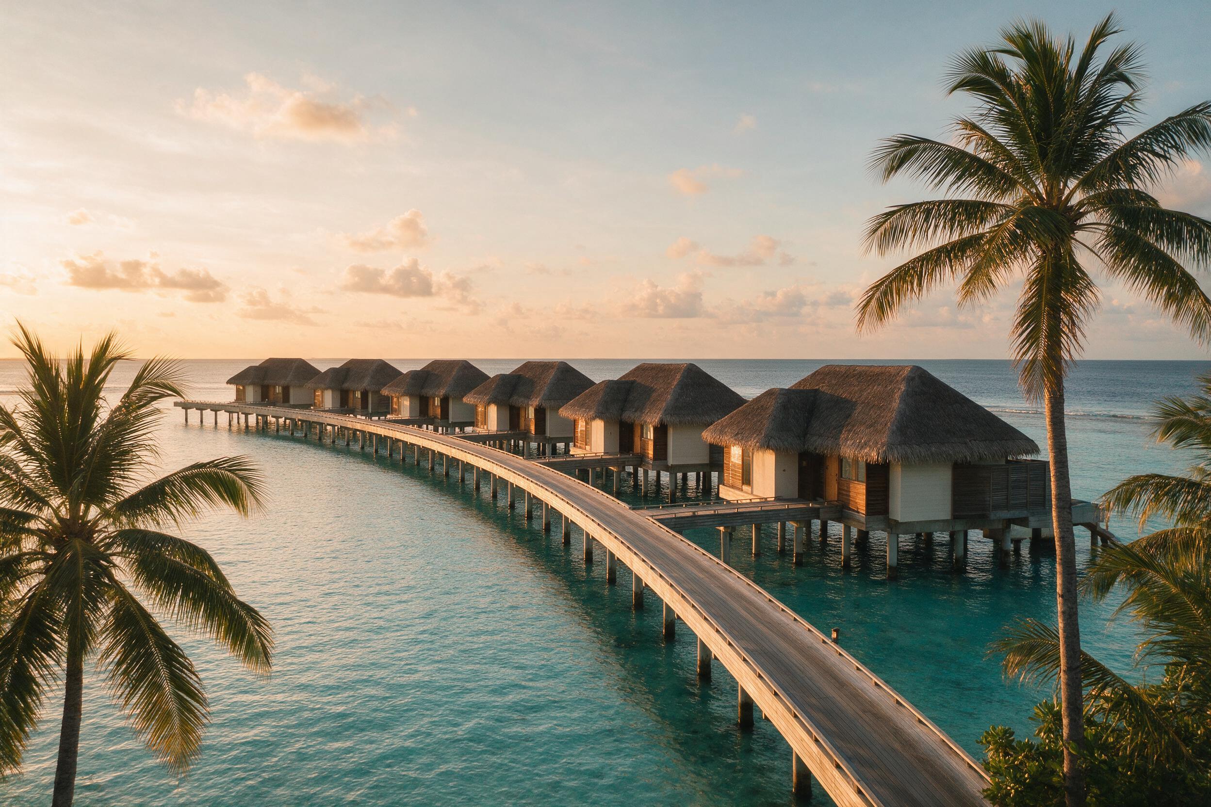Boutique overwater villas in Baa Atoll, a quieter luxury resort atoll in the Maldives