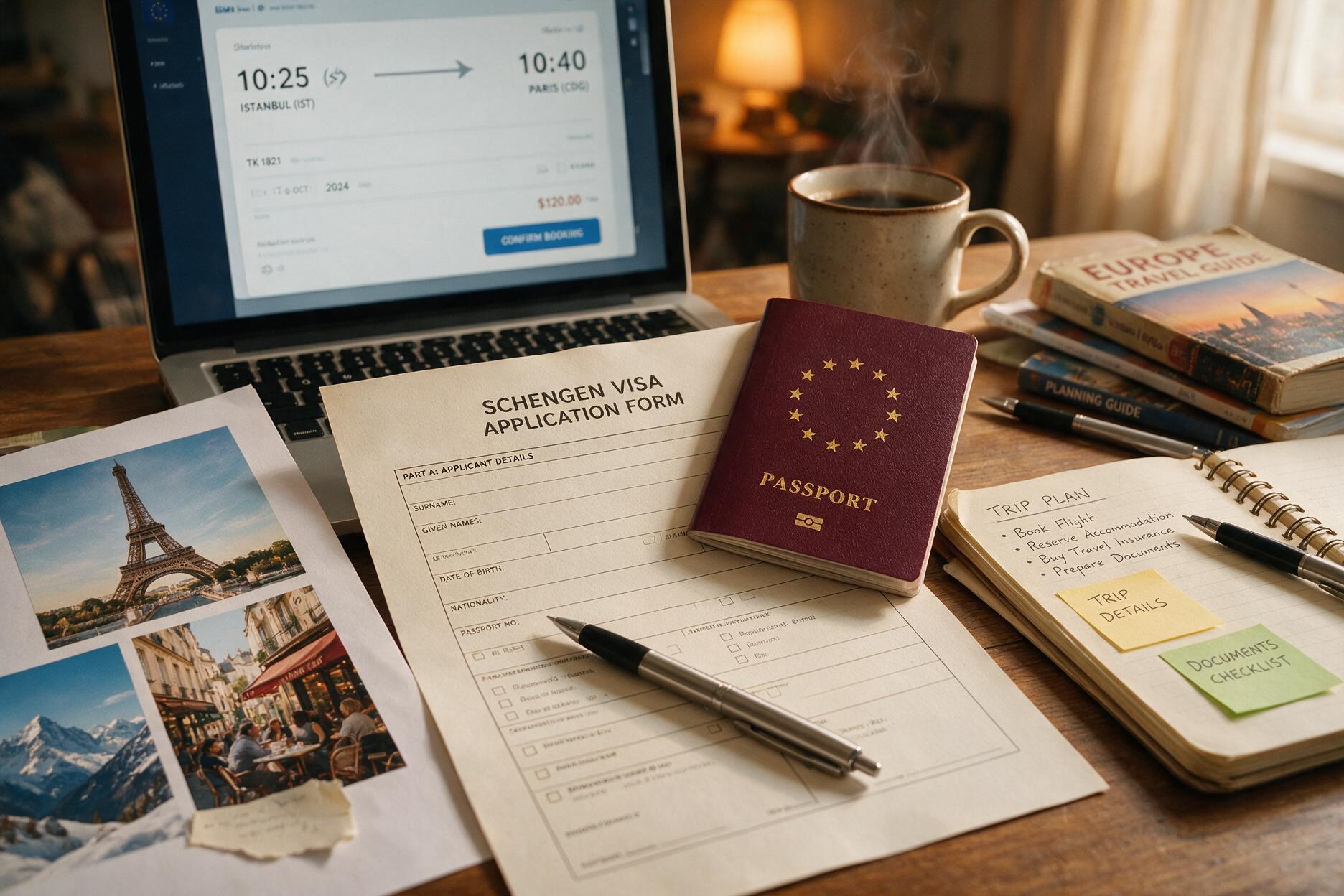 Schengen visa application documents for Switzerland trip from India