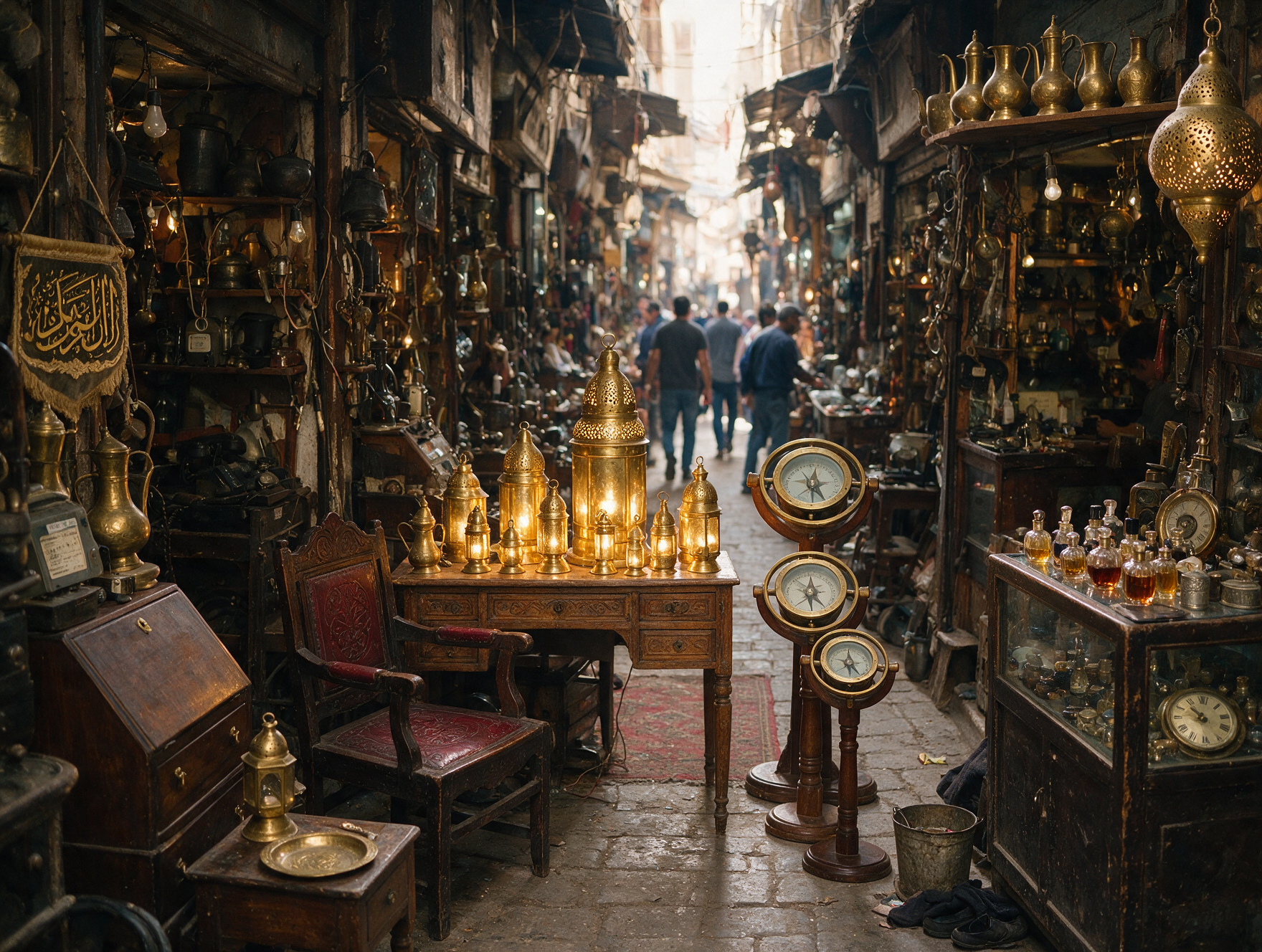 Antique shopfront in Souq El Attarine, Alexandria